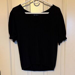 GAP Linen-blend Short Sleeve Sweater